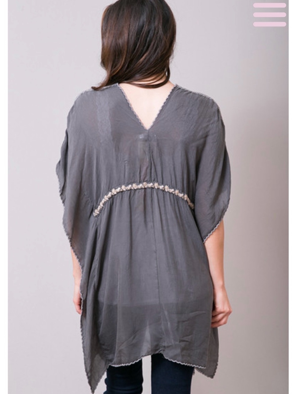 Johnny Was Cherise Embroidered Poncho Tunic - Picture 3 of 9